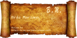 Bráz Mariann névjegykártya